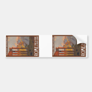 Adesivo Para Carro Vintage Roma Italia