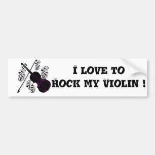 Adesivo Para Carro Violin, Rocking Love_