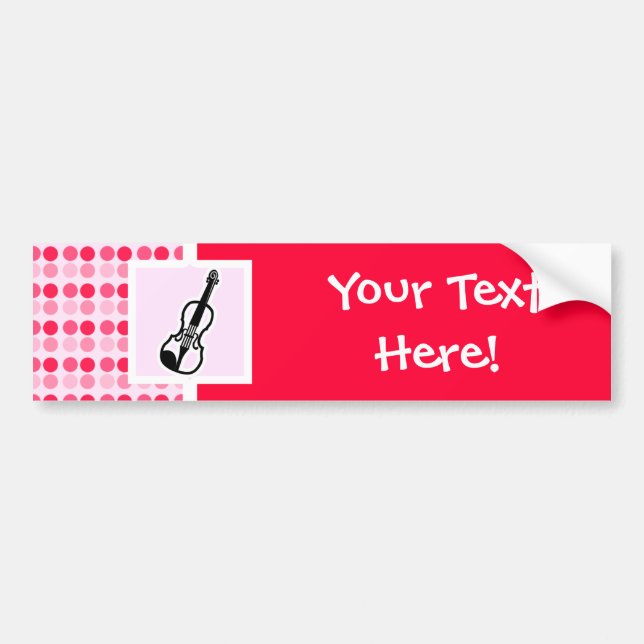 Adesivo Para Carro Violino bonito (Frente)