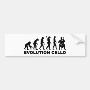 Adesivo Para Carro Violoncelo da evolução
