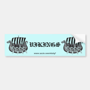 Adesivo Para Carro Viquingues no desenho preto e branco da tinta da