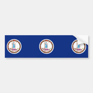 Adesivo Para Carro Virginia State Flag Design