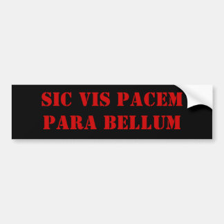 Adesivo Para Carro Vis Pacem Para Bellum do SIC