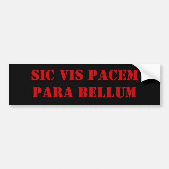 Adesivo Para Carro Vis Pacem Para Bellum do SIC (Frente)