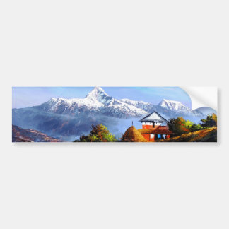 Adesivo Para Carro Visão Panorâmica Da Bela Montanha Everest