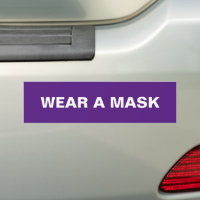Vista uma máscara, carro minimalista branco roxo