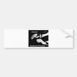Adesivo Para Carro Visto de baterista do Painel Clássico