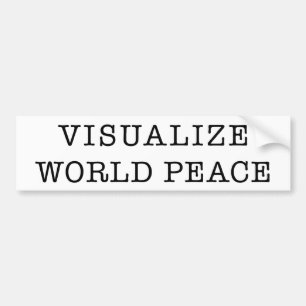 Adesivo Para Carro Visualize o autocolante no vidro traseiro da paz