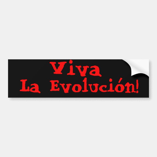 Adesivo Para Carro Viva La Evolución! (Frente)