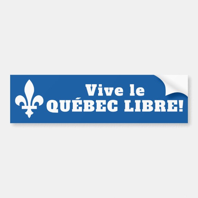 Adesivo Para Carro Vive le Québec libre! (Frente)