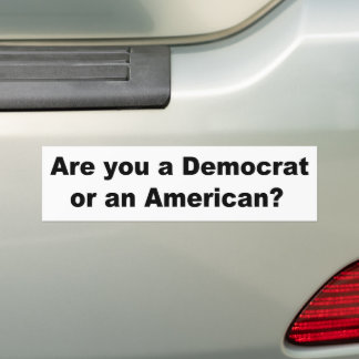 Adesivo Para Carro Você É Democrata Ou Americano?
