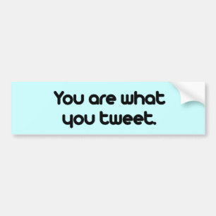 Adesivo Para Carro Você é o que você tweet