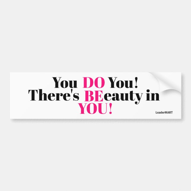 Adesivo Para Carro Você fá-lo… etiqueta/sinal do incentivo (Frente)