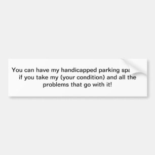 Adesivo Para Carro Você pode ter meu lugar de estacionamento