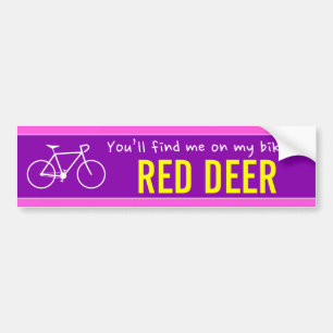 Adesivo Para Carro "Você vai me encontrar na minha bicicleta em RED 