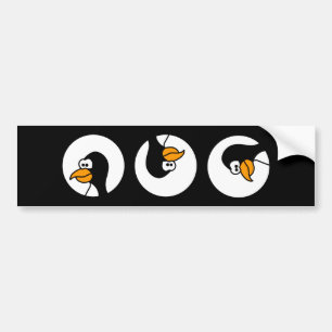 Adesivo Para Carro Voltas do pinguim nos círculos