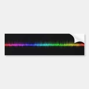 Adesivo Para Carro volume da ciência das ondas sadias da música