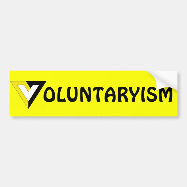 Adesivo Para Carro Voluntaryism (Frente)