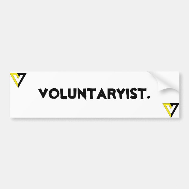 Adesivo Para Carro Voluntaryist. (Frente)