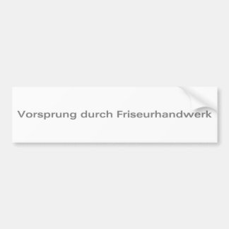 Adesivo Para Carro Vorsprung-durch-Friseurhandwerk-Prata