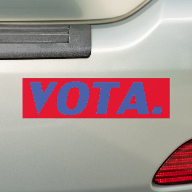Adesivo Para Carro Vota vota em espanhol azul vermelho político moder (No carro)