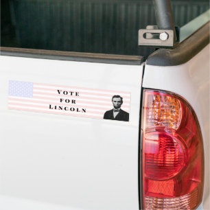 Adesivo Para Carro Votação para Abraham Lincoln