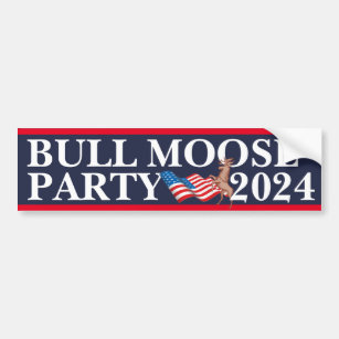 Adesivo Para Carro (Votação) Partido Bull Moose 2024