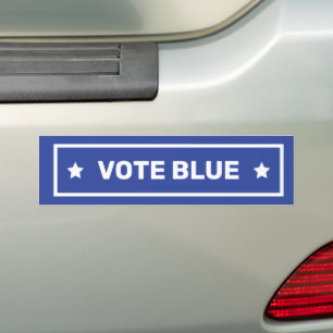 Adesivo Para Carro Votar Blue Stars apoia a eleição do Partido Democr