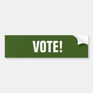 Adesivo Para Carro Votar Vinheta Verde