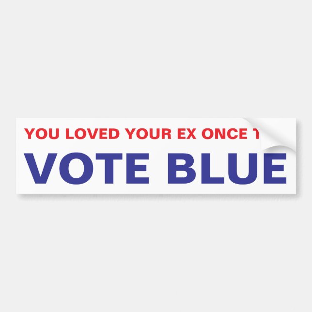 ADESIVO PARA CARRO VOTE AZUL (Frente)