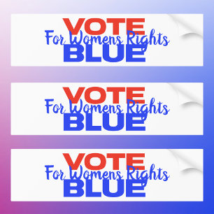 Adesivo Para Carro Vote Azul Votação EUA Democrata Político Vermelho 