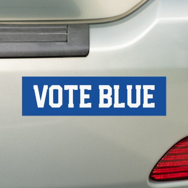Adesivo Para Carro Vote Democrata Azul (No carro)