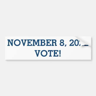 Adesivo Para Carro Vote November 6, 2018 Bumper Sticker