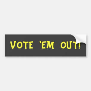 ADESIVO PARA CARRO VOTE-OS PARA FORA!