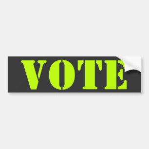Adesivo Para Carro "vote" personalize o modelo - Bumper Sticker
