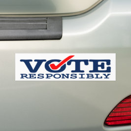 Adesivo Para Carro Vote Responsibly 