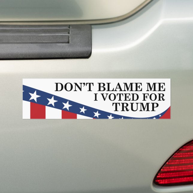 Adesivo Para Carro Votei A Favor Do Trump (No carro)
