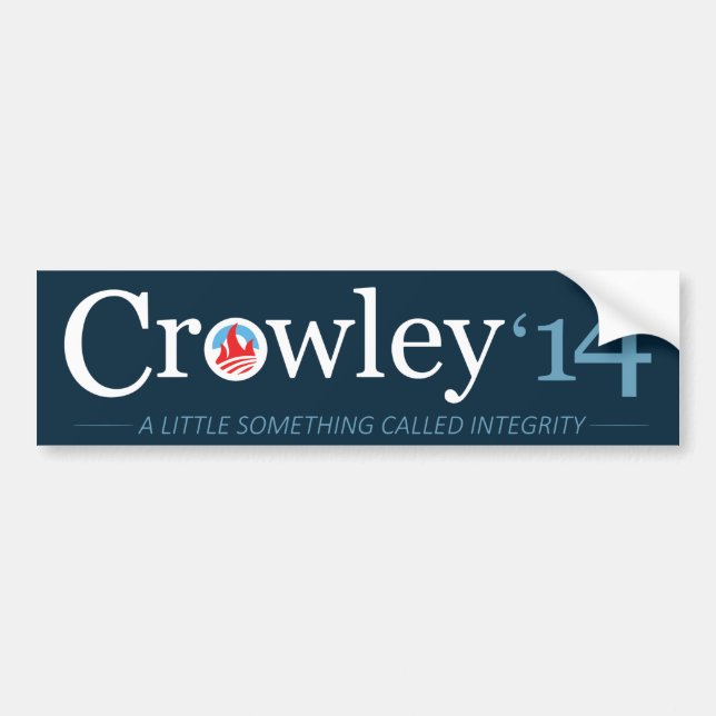 Adesivo Para Carro Voto Crowley (Frente)