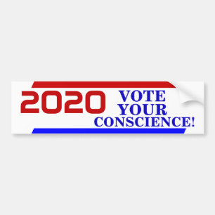 Adesivo Para Carro VOTO da campanha 2020 SUA CONSCIÊNCIA! Autocolant