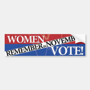 Adesivo Para Carro Voto das mulheres - recorde o 9 de novembro