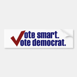 Adesivo Para Carro Voto esperto Democrata do voto