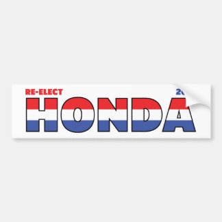 Adesivo Para Carro Voto Honda 2010 eleições branco e azul vermelhos