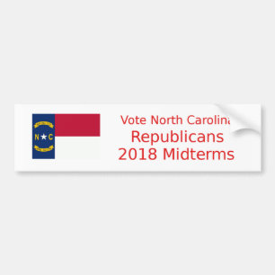 Adesivo Para Carro Voto North Carolina republicano - 2018 prazos
