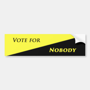 Adesivo Para Carro Voto para ninguém 2