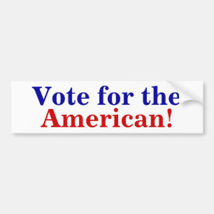 Adesivo Para Carro Voto para o americano
