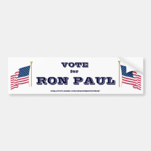 Adesivo Para Carro Voto para Ron Paul