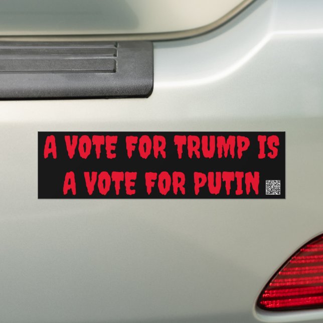 Adesivo Para Carro Voto para Trump é voto para Putin (No carro)
