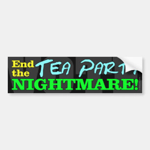 Adesivo Para Carro VOTO! Termine o pesadelo do tea party
