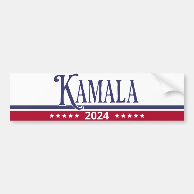 Adesivo Para Carro VP Kamala 2024 Eleição Harris Para Presidente (Frente)
