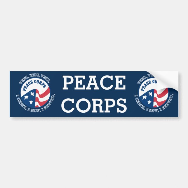 Adesivo Para Carro VVV Shield Bumper do Peace Corps (Frente)